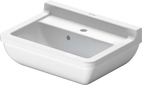DURAVIT Umyvadlo 030050 Design by Philippe Starck #03005000001 - p Barva 00, Bílá Vysoký lesk, Počet míst pro mytí: 1 Uprostřed, Počet otvorů pro armaturu na jednom umyvadle: 1 Uprostřed 500 x 360 mm