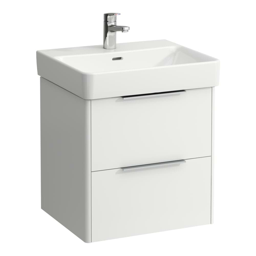 LAUFEN BASE Skříňka pod umyvadlo, 2 zásuvky, pro umyvadlo H810962 520 x 440 x 530 mm #H4021721102661 - 266 - Šedá traffic