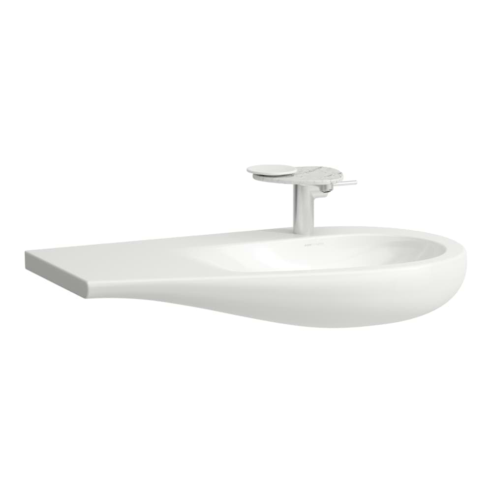 LAUFEN ILBAGNOALESSI Umyvadlo do nábytku, odkládací plocha vlevo 900 x 500 x 165 mm #H8149764001091
