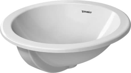 DURAVIT Vestavné umyvadlo 046847 Design by Prof. Frank Huster #0468470000 - • Barva 00, Bílá Vysoký lesk Ø 470 mm