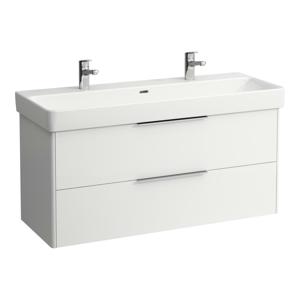 LAUFEN BASE Skříňka pod umyvadlo, 2 zásuvky, pro umyvadlo H814965 1160 x 440 x 530 mm #H4024921102601 - 260 - Bílá mat
