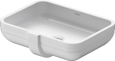 DURAVIT Vestavné umyvadlo 045748 Design by sieger design #04574800001 - • Barva 00, Provedení umyvadla: Vestavná zdola, Bílá Vysoký lesk 520 x 385 mm