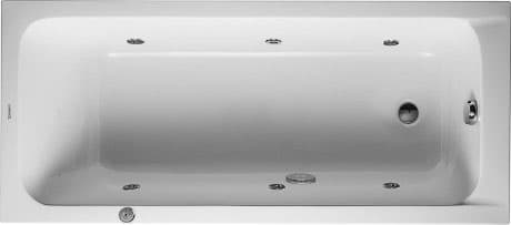 DURAVIT Vířivá vana 760096 Design by sieger design #760096000JP1000 - Barva 00, Jet Project, 50 Hz, Druh ochrany: IPX5 1600 x 700 mm