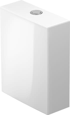 DURAVIT Splachovací nádržka 093310 Design by Philippe Starck #0933100000 - © Barva 00, Bílá, Množství vody na splachování: 6/3 l, Pozice připojení vody: Vlevo 3/8", Skrytá přípojka, Sjednocený vodní štítek (UWL) třída: 2 370 x 145 mm
