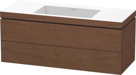DURAVIT c-bonded set závěsný LC6929 N/O/T Design by Christian Werner #LC6929O4747 - Barva M07, Beton šedá Matná Dekor, Prvky v setu: Umyvadlo c-bonded, Objednací č.: 2640120079 1200 x 480 mm