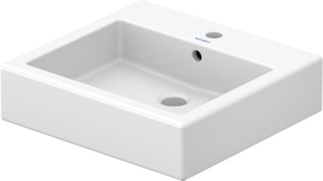 DURAVIT Umyvadlová mísa 045250 Design by Duravit #04525000301 - p Barva 00, Bílá Vysoký lesk, Počet míst pro mytí: 1 Uprostřed, Počet otvorů pro armaturu na jednom umyvadle: 1 Uprostřed, Přepad: Ano 500 x 470 mm