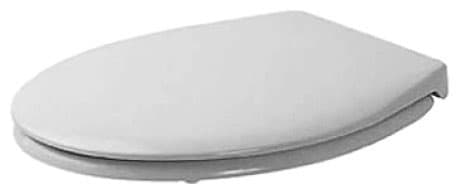 DURAVIT Sedátko pro WC Duraplus 006570 #0065700000 - Barva 00, Bílá Vysoký lesk, Barva závěsů: Nerez 326 x 382 mm