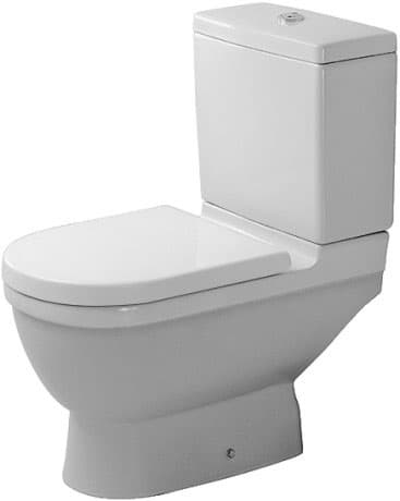 DURAVIT Stojící WC kombi 012601 Design by Philippe Starck #0126012000 - © Barva 00, Bílá Vysoký lesk, Množství vody na splachování: 6 l, Princip splachování: Tryska 370 x 655 mm