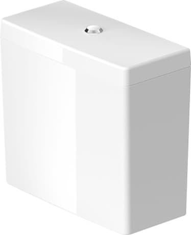 DURAVIT Splachovací nádržka 092010 Design by Philippe Starck #0920100000 - © Barva 00, Bílá, Množství vody na splachování: 6/3 l, Vč. vnitřní armatury, Dual Flush, Pozice ovládání splachování: Shora, Povrch ovládacího tlačítka: Chrom, Skrytá přípojka, Sjednocený vodní štítek (UWL) třída: 2 390 x 180 mm