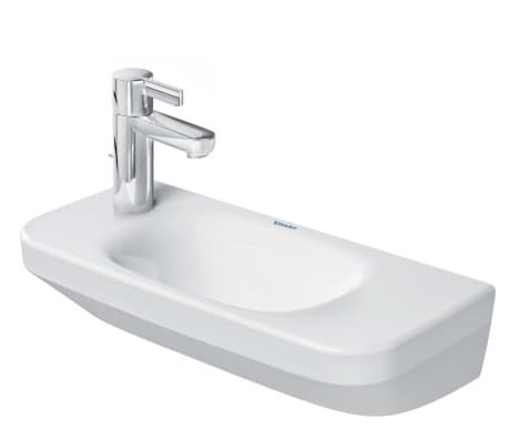 DURAVIT Umývátko 071350 Design by Matteo Thun & Antonio Rodriguez #07135000091 - • Barva 00, Bílá Vysoký lesk, Obdélníkový, Počet míst pro mytí: 1 Uprostřed, Glazovaná zadní stěna: Ne 500 x 220 mm