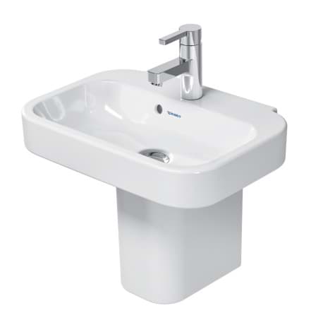 DURAVIT Umývátko 070950 Design by sieger design #07095000001 - p Barva 00, Bílá Vysoký lesk, Počet míst pro mytí: 1 Uprostřed, Počet otvorů pro armaturu na jednom umyvadle: 1 Uprostřed 500 x 360 mm