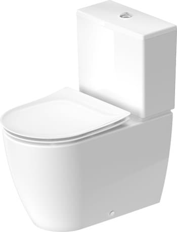 DURAVIT Stojící WC kombi 201109 Design by Philippe Starck #20110900001 - © Barva 00, Bílá Vysoký lesk 370 x 650 mm