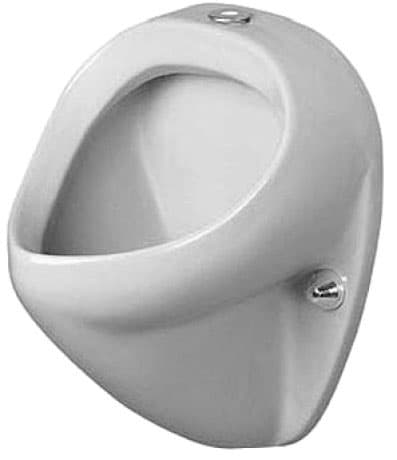 DURAVIT Urinál Jim 085035 #0850350000 - Barva 00, Bílá Vysoký lesk, Vč. upevňovacího materiálu, Odpad: vodorovný 360 x 355 mm