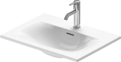 DURAVIT Vestavné umyvadlo 038560 Design by sieger design #0385600060 - p Barva 00, 600x450 mm, Bílá Vysoký lesk, Počet otvorů pro armaturu na jednom umyvadle: 1 600 mm