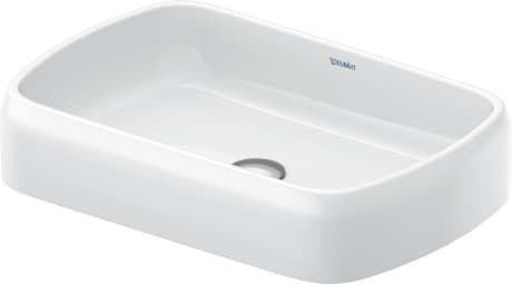 DURAVIT Umyvadlová mísa 238460 Design by Studio F. A. Porsche #2384600079 - • Barva 00, Bílá Vysoký lesk, Počet míst pro mytí: 1 Uprostřed, Přepad: Ne, Broušené, Glazovaná zadní stěna: Ne 600 x 400 mm
