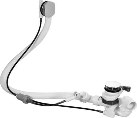 DURAVIT Odpadní a přetoková armatura s přítokem 791253 #791253000001000 - Barva 00, Chrom 600 mm