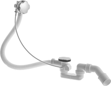 DURAVIT Odpadní a přetoková armatura 791287 #791287000001000 - Barva 00, Chrom 400 mm