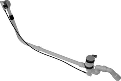 DURAVIT Odpadní a přetoková armatura s přítokem 791226 #791226000001000 - Barva 00, Chrom 460 mm