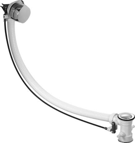 DURAVIT Odpadní a přetoková armatura s přítokem 791206 #791206000001000 - Barva 00, Bílá 540 mm