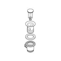 DURAVIT Vypouštěcí ventil pro WTM s 3 otvory #T537778