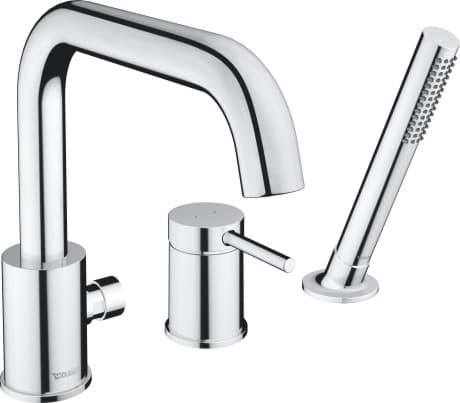 DURAVIT Tříotvorová vanová baterie CE5260000 Design by Duravit #CE5260000010 - Barva 10, Chrom, Tlak vody (3 bar): 25 l/min 240 x 256 mm