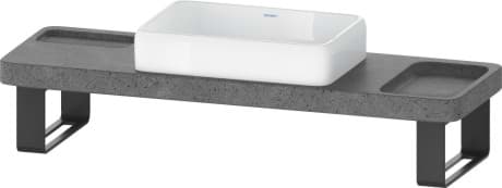DURAVIT Umyvadlová mísa s deskou a nosičem desky D48009 Design by Studio F. A. Porsche #D4800900 - Barva 00 1400 x 450 mm