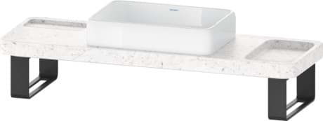 DURAVIT Umyvadlová mísa s deskou a nosičem desky D48007 Design by Studio F. A. Porsche #D4800700 - Barva 00 1400 x 450 mm