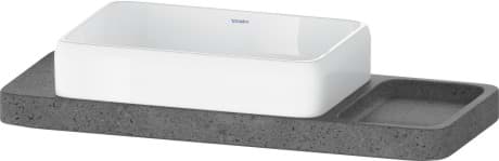 DURAVIT Umyvadlová mísa s deskou D48003 Design by Studio F. A. Porsche #D4800300 - Barva 00 1000 x 410 mm
