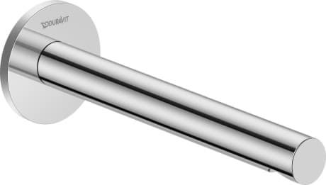 DURAVIT Vanový výtok CE5240010 Design by Duravit #CE5240010010 - Barva 10, Chrom, Hrdlo: 200 mm, Tlak vody (3 bar): 17 l/min 65 x 217 mm