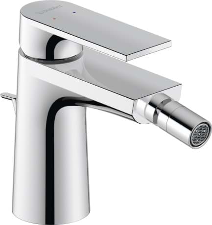 DURAVIT Páková bidetová baterie TU2400001 Design by Philippe Starck #TU2400001046 - Barva 10, Chrom, Výška: 125 mm, Hrdlo: 126 mm, Druh připojení: Flexi připojovací hadice, 3/8" 50 x 149 mm