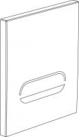 DURAVIT Čelní panel A2 včetně elektronické sítě, pisoár, lesklý chrom D593032