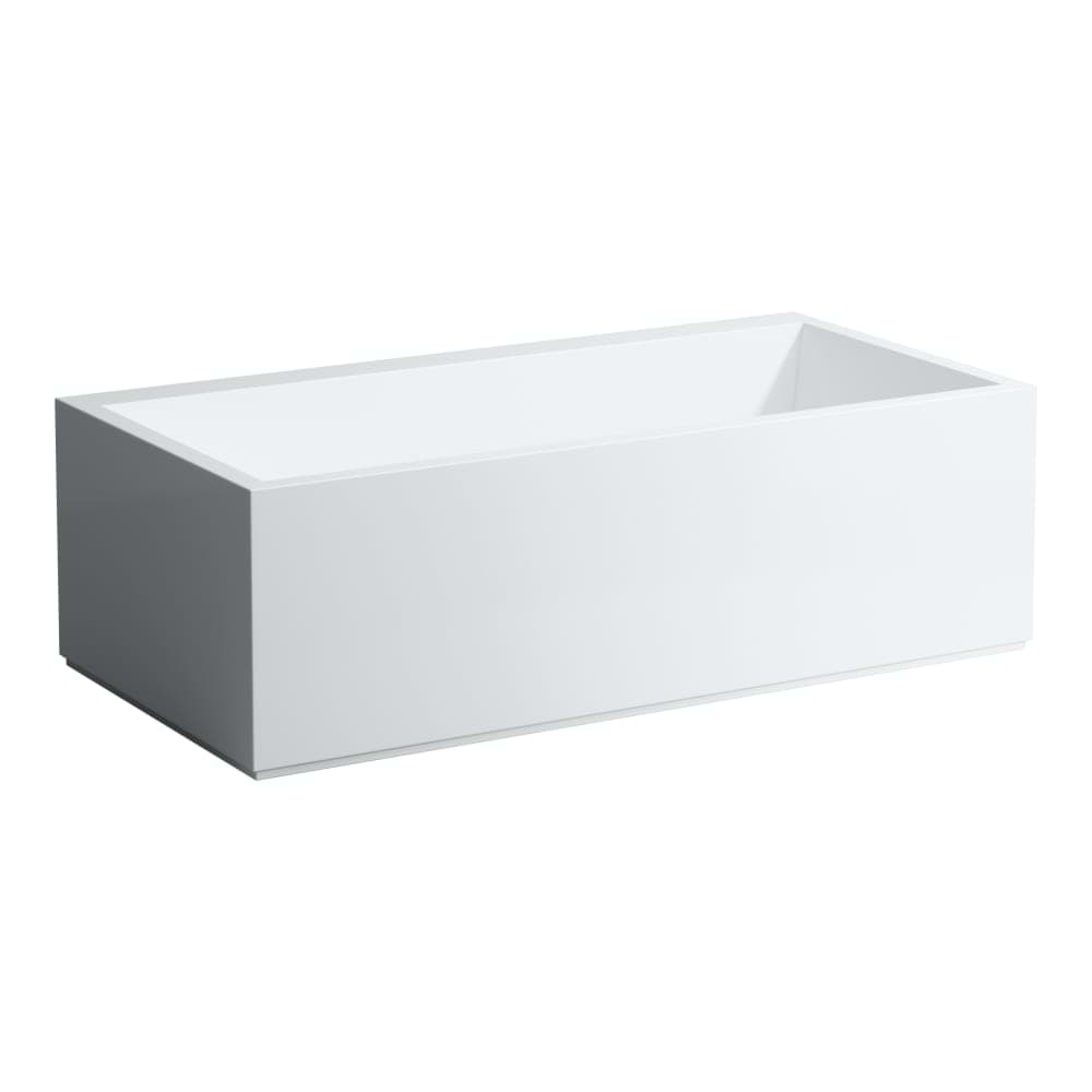 LAUFEN Kartell LAUFEN Vana, volně stojící, s úzkým osvětleným otvorem pro přepad a armaturní deskou na přední straně, se speciální konstrukcí pro usnadnění instalace 1700 x 860 x 540 mm #H2233320006161 - 000 - Bílá