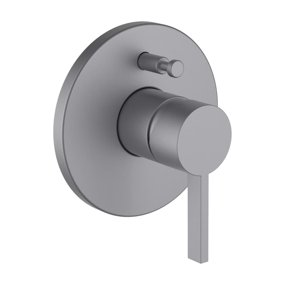 LAUFEN Kartell LAUFEN Vrchní sada podomítkové vanové/sprchové baterie pro Simibox nebo Simibox Light, s přepínačem, PVD inox kartáčovaná ocel #H3213360900001