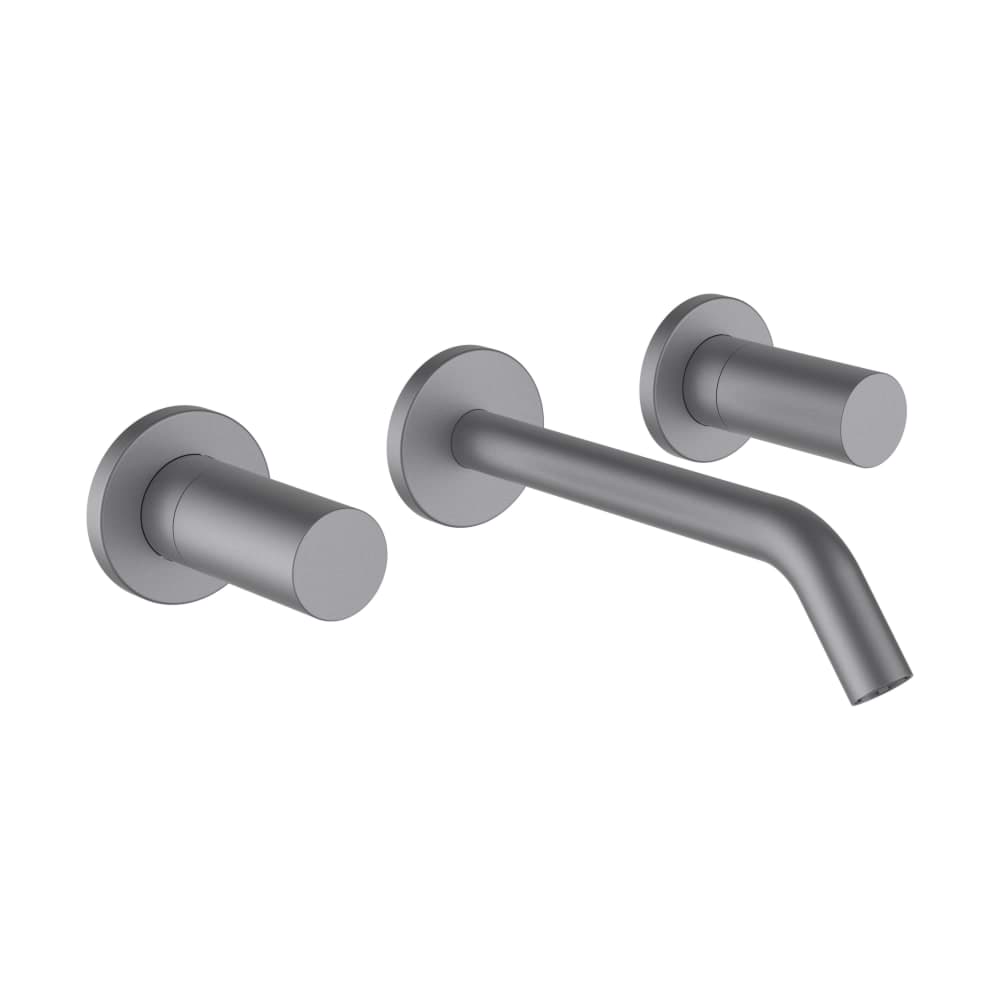 LAUFEN Kartell LAUFEN Umyvadlová podomítková tříotvorová baterie, výtok 175 mm, průtok 5,7 l/min, kartáčovaná nerez ocel #H3123360901201