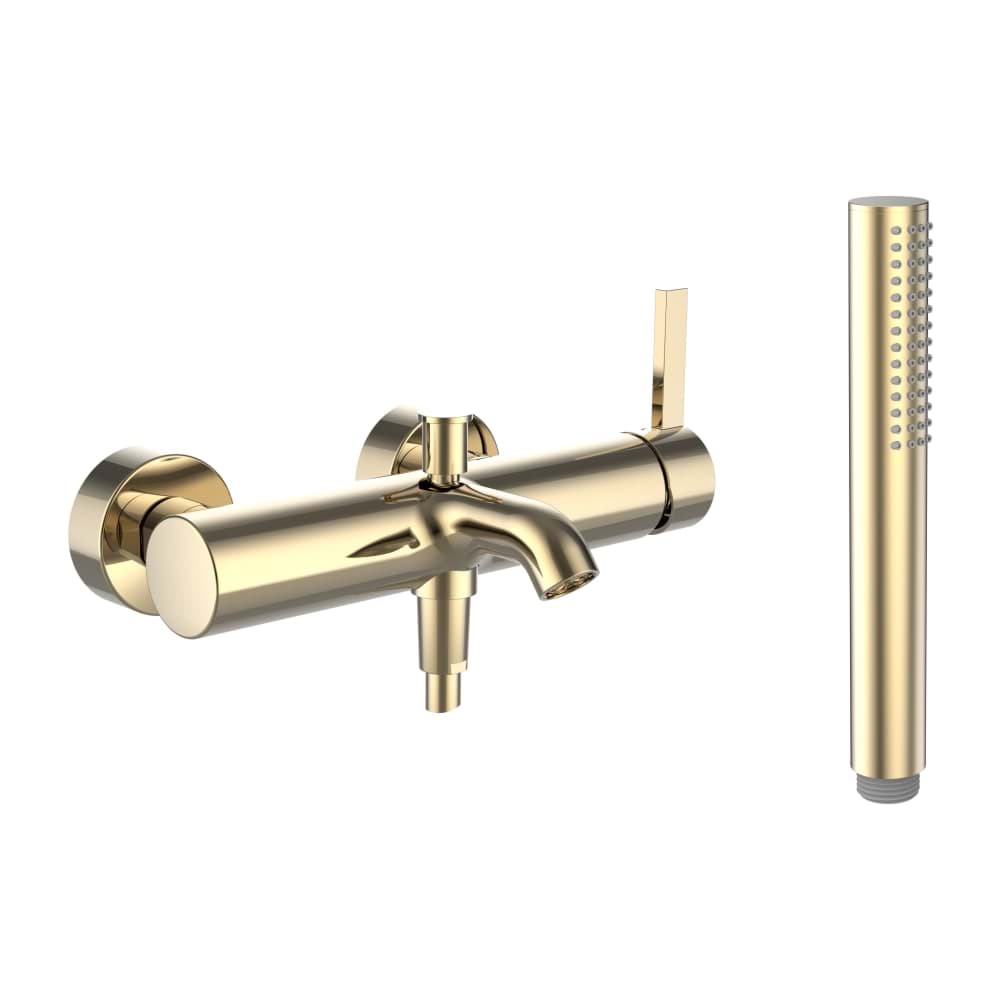 LAUFEN Kartell LAUFEN Vanová nástěnná páková baterie, včetně syntetické sprchové hadice 1800 mm a ruční sprchy Twinstick #H3213370011411