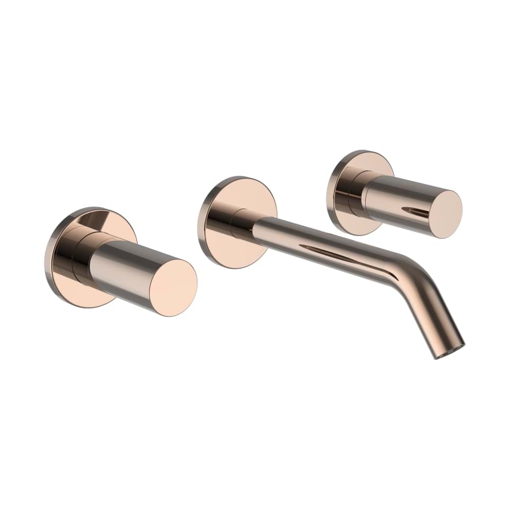 LAUFEN Kartell LAUFEN Umyvadlová podomítková tříotvorová baterie, výtok 175 mm, průtok 5,7 l/min, PVD zlatorůžová #H3123360821201
