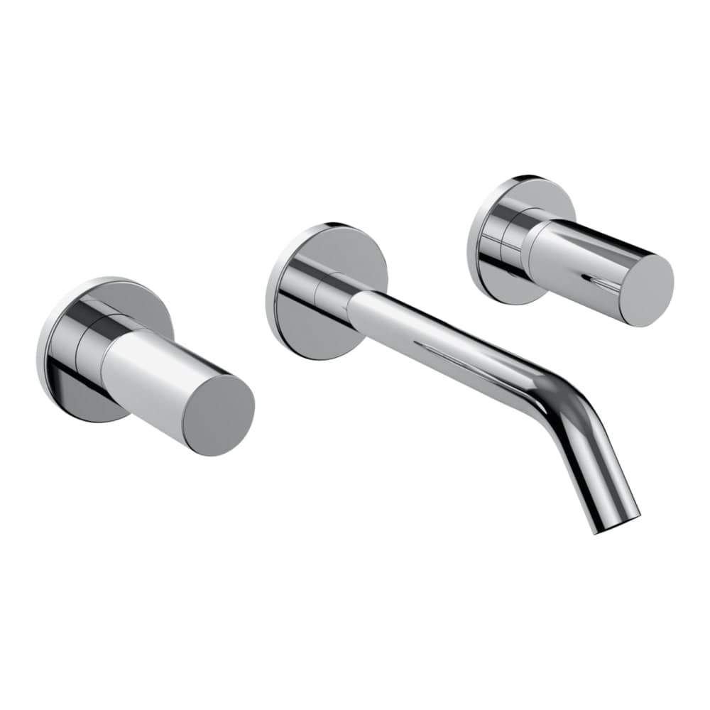 LAUFEN Kartell LAUFEN Umyvadlová podomítková tříotvorová baterie, výtok 175 mm, průtok 5,7 l/min, chrom #H3123360041201