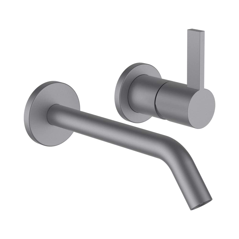 LAUFEN Kartell LAUFEN Umyvadlová podomítková páková baterie pro 2-bodový Simibox, pevný výtok 175 mm, PVD inox kartáčovaná ocel #H3113360901201