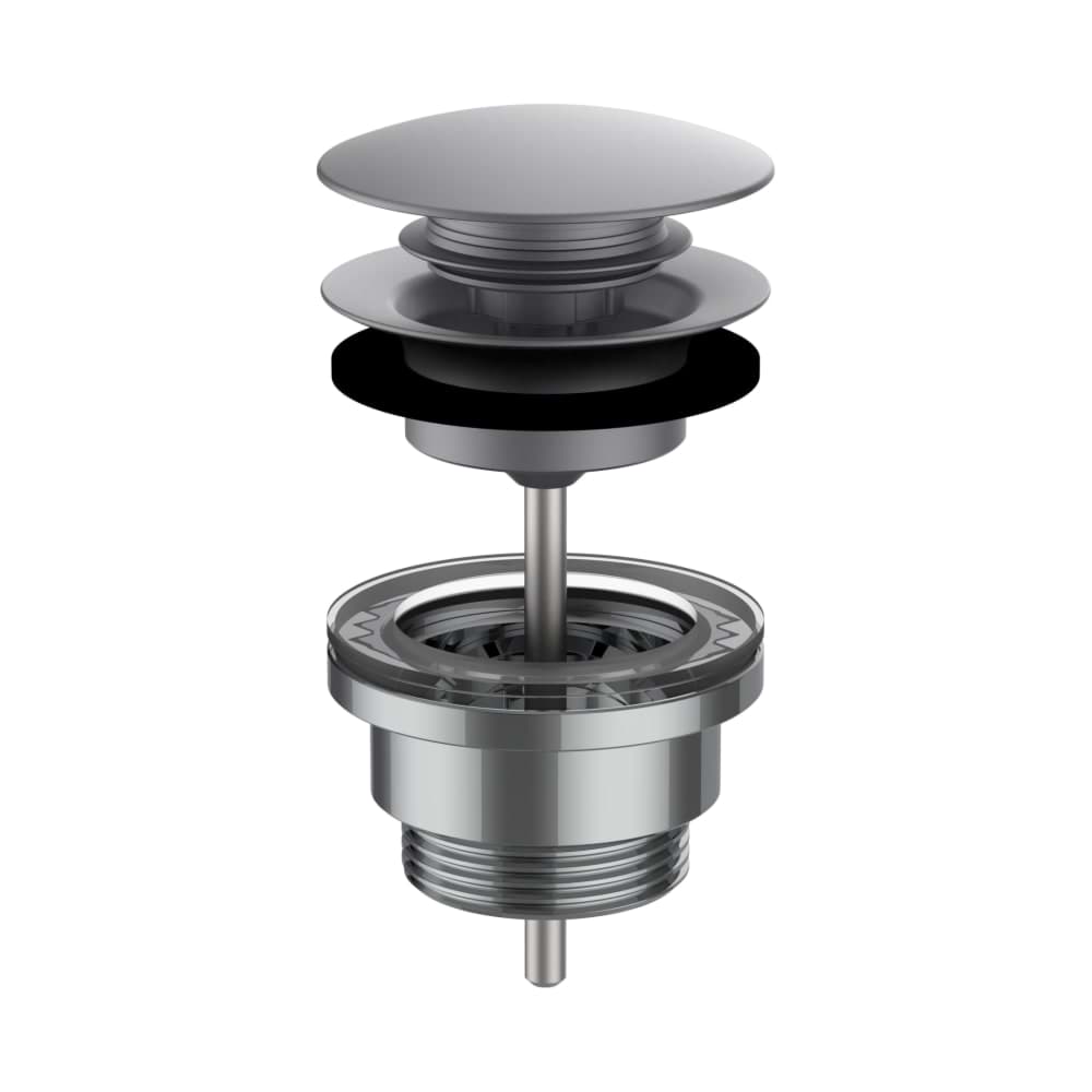 LAUFEN Umyvadlová výpusť, click-clack, PVD inox kartáčovaná ocel #H3709890901041