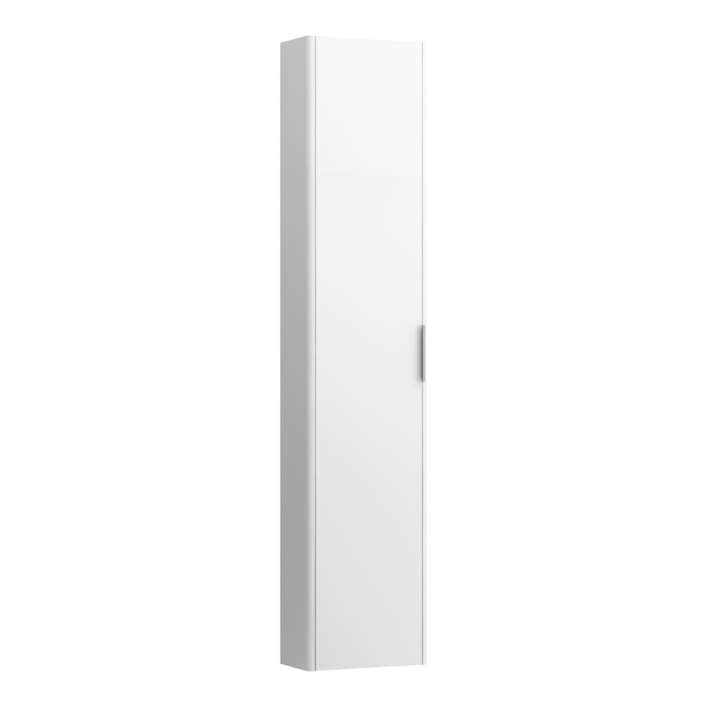 LAUFEN BASE Vysoká skříňka, závěsy dvířek vlevo (bočnice korpusu s radiusem) 350 x 185 x 1650 mm #H4026411102661 - 266 - Šedá traffic