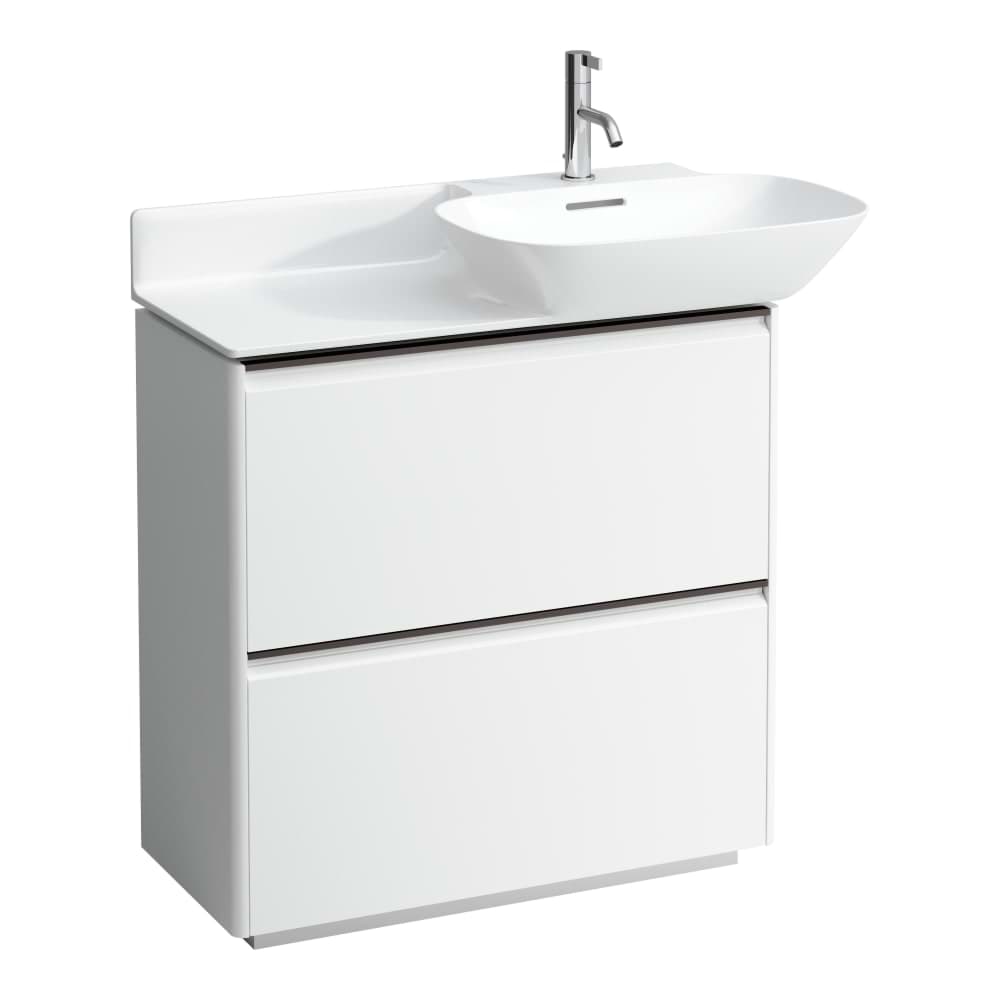 LAUFEN BASE Skříňka pod umyvadlo, se 2 zásuvkami, pro umyvadla 813301, 813302, s držákem z tmavého hliníku 770 x 350 x 775 mm #H4030041109991 - 999 - Multicolour