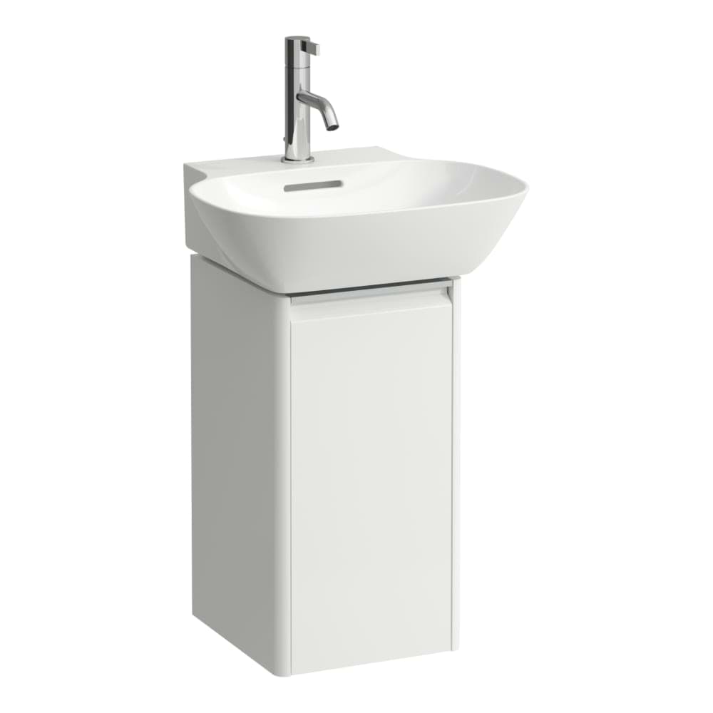 LAUFEN BASE Skříňka pod umyvadlo, 1 dvířka, závěsy vlevo, 1 vnitřní polička, pro umývátko H815301 275 x 295 x 515 mm #H4030111102611 - 261 - Bílá lesklá