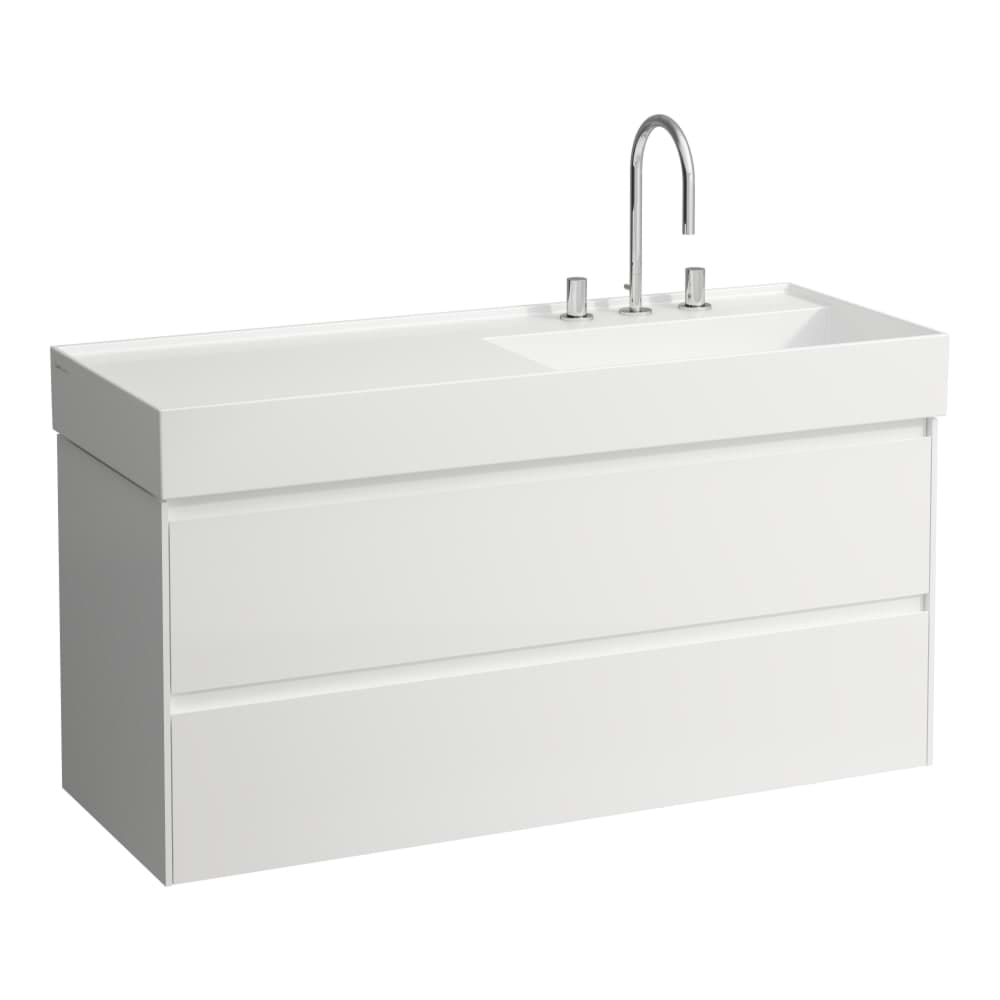 LAUFEN LANI Skříňka pod umyvadlo, se 2 zásuvkami, pro umyvadlo H813333 1180 x 450 x 515 mm #H4039821122601 - 260 - Bílá mat