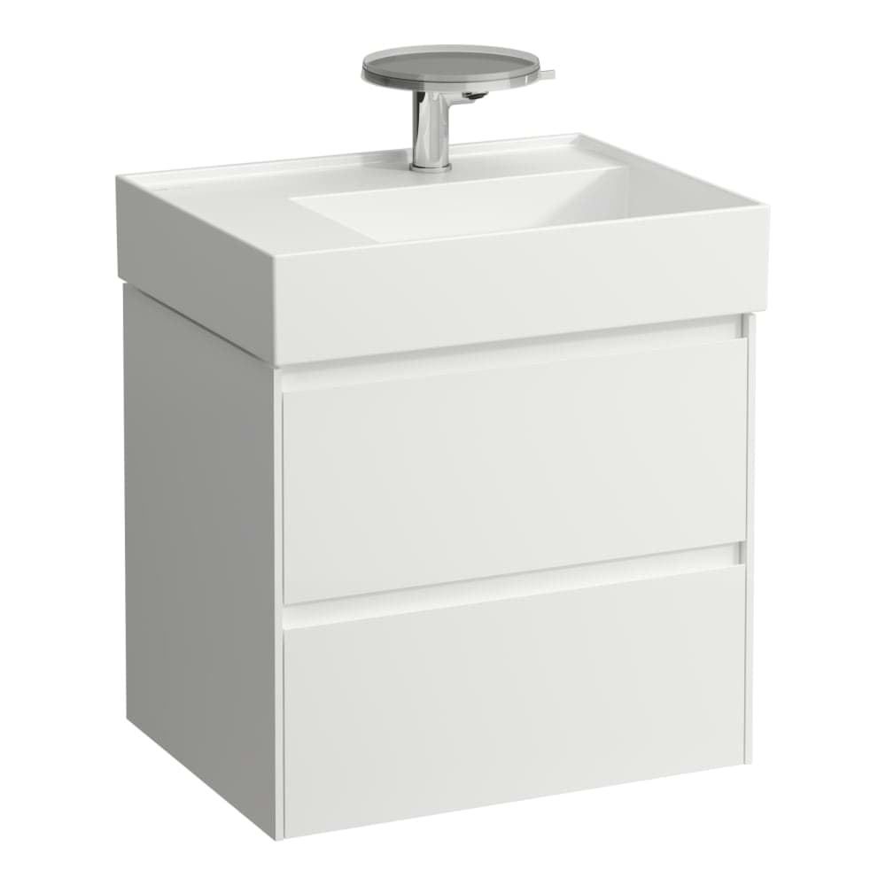 LAUFEN LANI Skříňka pod umyvadlo, se 2 zásuvkami, pro umyvadlo H810335 585 x 450 x 515 mm #H4039421122611 - 261 - Bílá lesklá