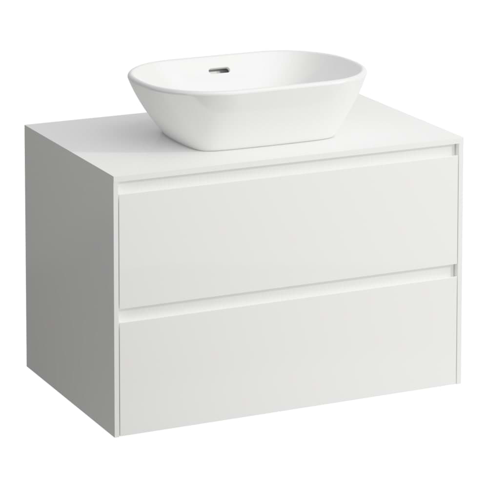 LAUFEN LANI Zásuvkový element 800, se 2 zásuvkami, s výřezem uprostřed, top 12 mm 785 x 495 x 525 mm #H4043111122661 - 266 - Šedá traffic