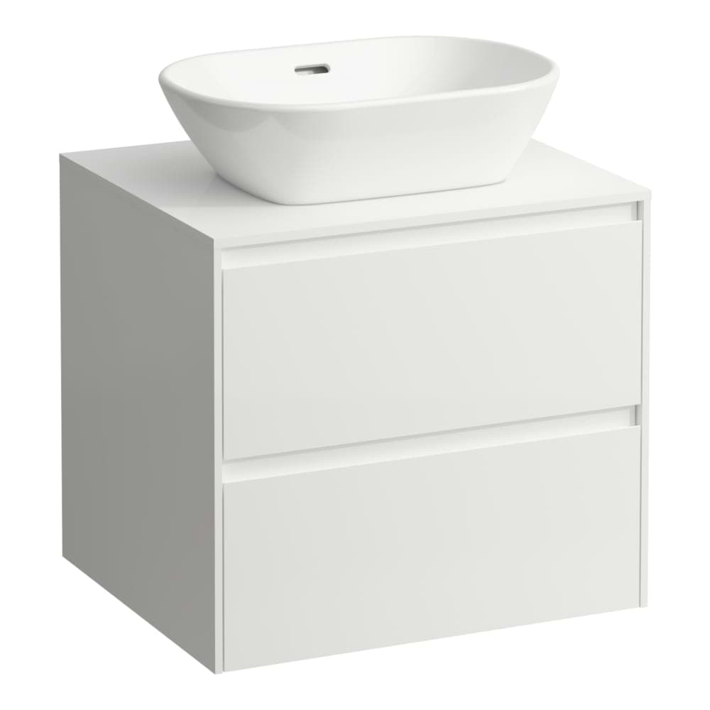 LAUFEN LANI Zásuvkový element 600, se 2 zásuvkami, s výřezem uprostřed, top 12 mm 585 x 495 x 525 mm #H4043011122661 - 266 - Šedá traffic