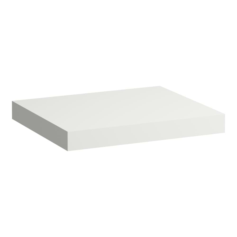 LAUFEN LANI Umyvadlová deska 600, bez výřezu, tloušťka: 65 mm, vč. 2 nástěnných držáků 585 x 495 x 65 mm #H4046401122601 - 260 - Bílá mat