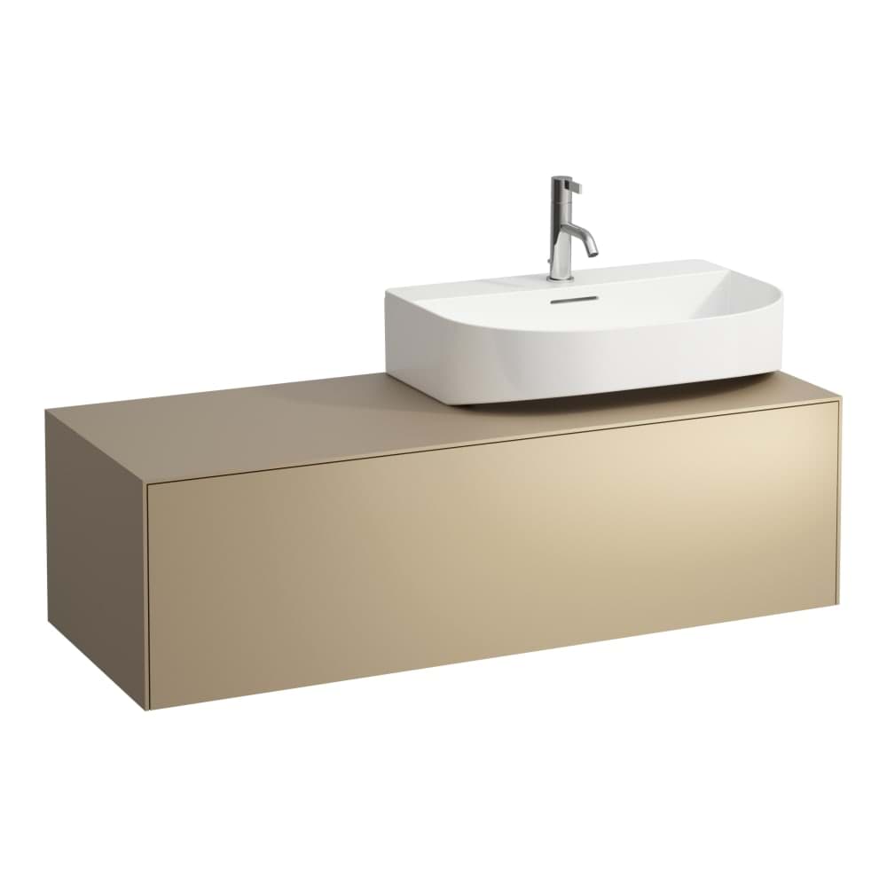 LAUFEN SONAR Skříňka pod umyvadlo, s 1 zásuvkou, pro umývátka H816341, H816342, s výřezem vpravo 1175 x 455 x 340 mm #H4054530340411 - 041 - Měď (lak)