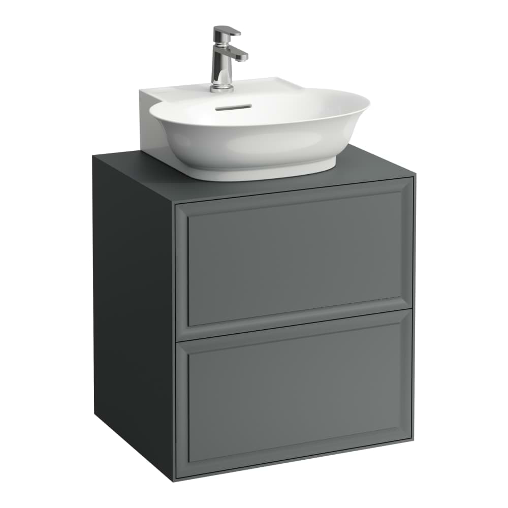 LAUFEN THE NEW CLASSIC Skříňka pod umyvadlo 600, se 2 zásuvkami, pro umyvadla H816852 575 x 455 x 600 mm #H4060040856311 - 631 - Bílá lesk