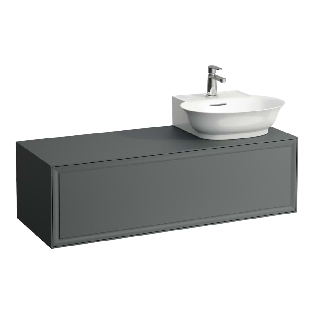 LAUFEN THE NEW CLASSIC Skříňka pod umyvadlo, s 1 zásuvkou, s výřezem vpravo, pro umyvadla H816852 1175 x 455 x 345 mm #H4060860851701 - 170 - Bílá mat